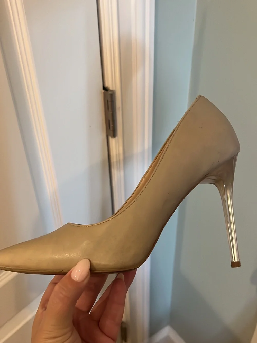 Penny Loves Kenny Beige Pointed Toe Pumps